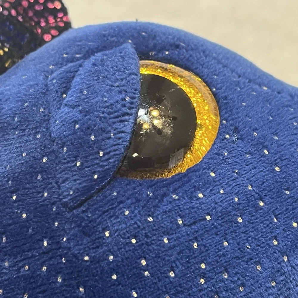 TY Beanie Boos SAFFIRE Sapphire Blue Dragon Plush Retired Multicolor Toy 2021